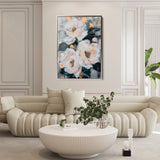 Floral 628 Canvas Art 60 x 40 cm / Black