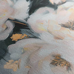 Floral 628 Canvas Art 60 x 40 cm / Black
