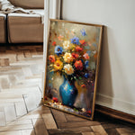 Floral 629 Canvas Art 60 x 40 cm / Black