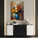 Floral 629 Canvas Art 60 x 40 cm / Black