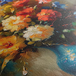 Floral 629 Canvas Art 60 x 40 cm / Black