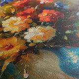 Floral 629 Canvas Art 60 x 40 cm / Black