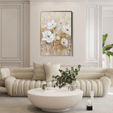 Floral 630 Canvas Art 60 x 40 cm / Black