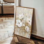 Floral 630 Canvas Art 60 x 40 cm / Black