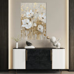 Floral 630 Canvas Art 60 x 40 cm / Black