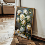 Floral 631 Canvas Art 60 x 40 cm / Black