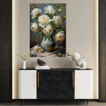 Floral 631 Canvas Art 60 x 40 cm / Black