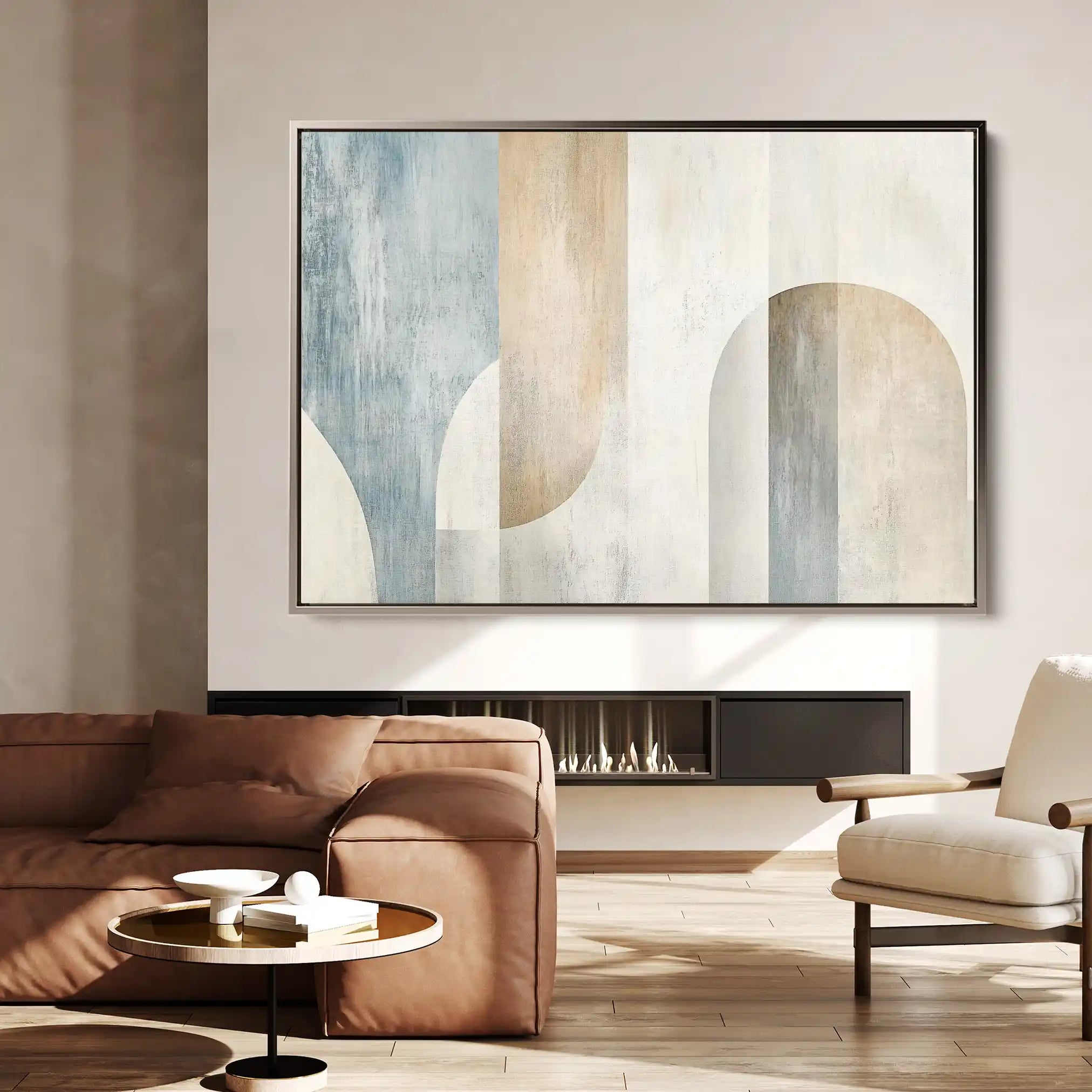 Abstract 632 Canvas Art 60 x 40 cm / Black