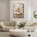 Floral 632 Canvas Art 60 x 40 cm / Black