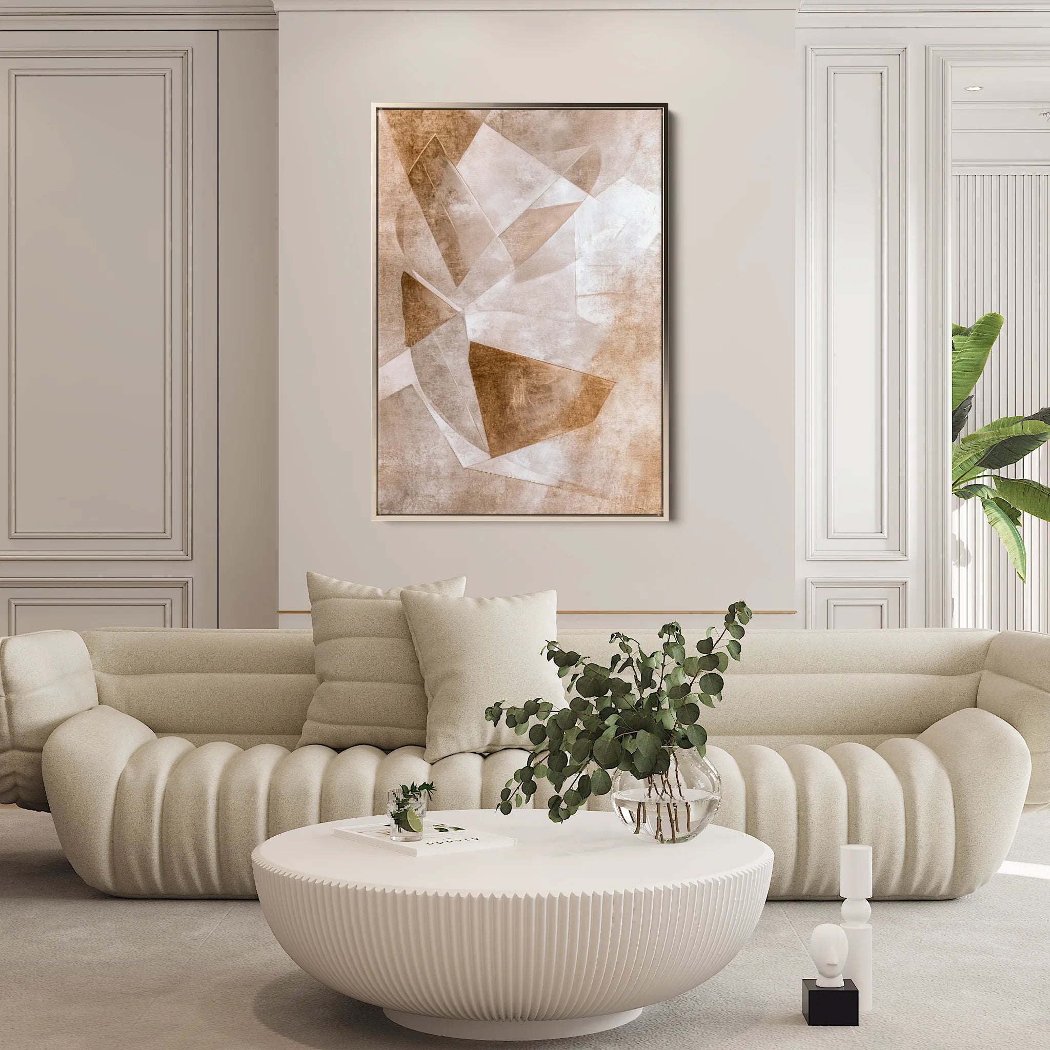 Abstract 633 Canvas Art 60 x 40 cm / Black