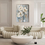 Floral 633 Canvas Art 60 x 40 cm / Black