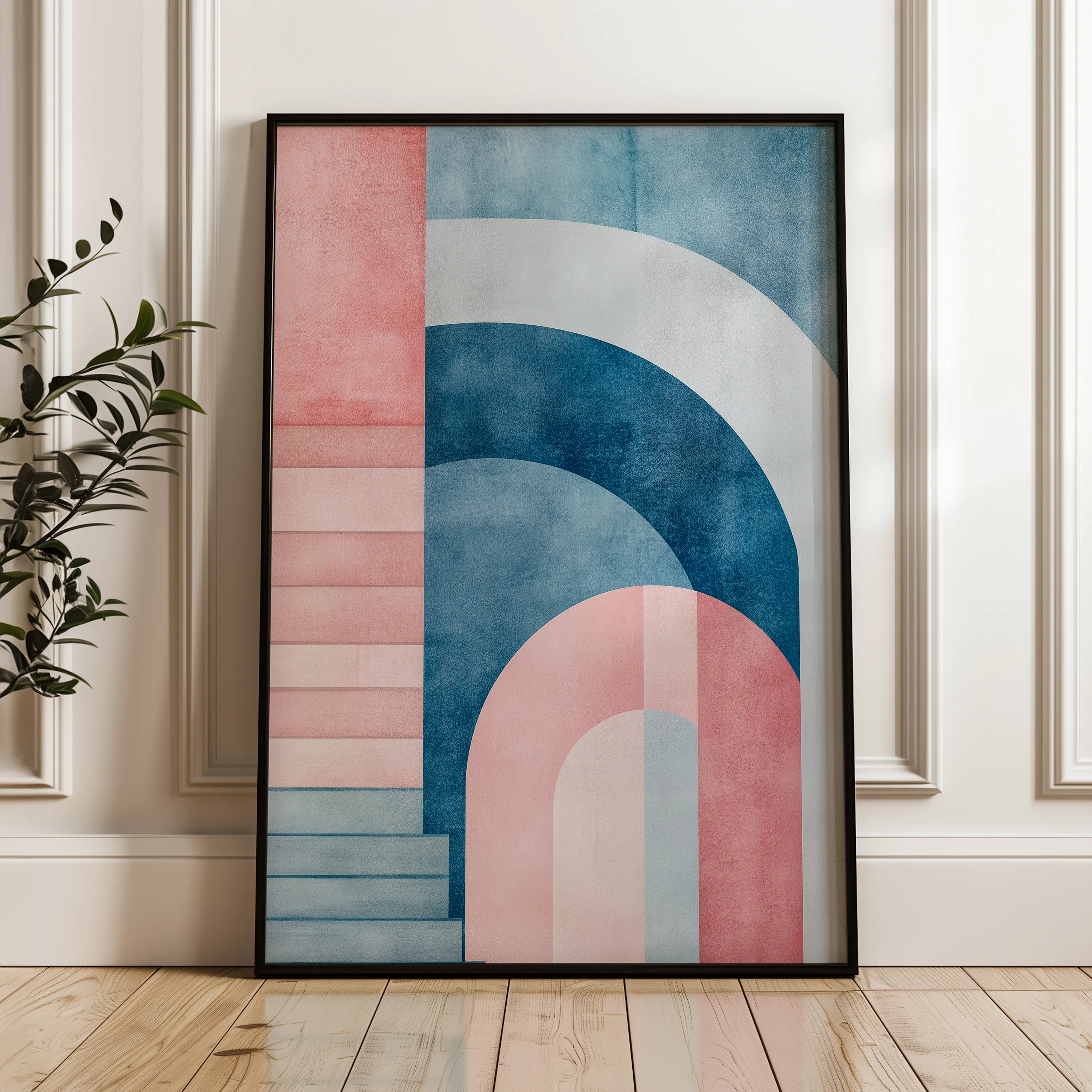 Abstract 634 Canvas Art 60 x 40 cm / Black