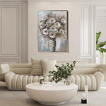 Floral 634 Canvas Art 60 x 40 cm / Black