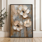 Floral 635 Canvas Art 60 x 40 cm / Black