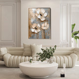 Floral 635 Canvas Art 60 x 40 cm / Black