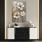 Floral 635 Canvas Art 60 x 40 cm / Black