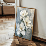 Floral 636 Canvas Art 60 x 40 cm / Black
