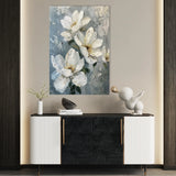 Floral 636 Canvas Art 60 x 40 cm / Black