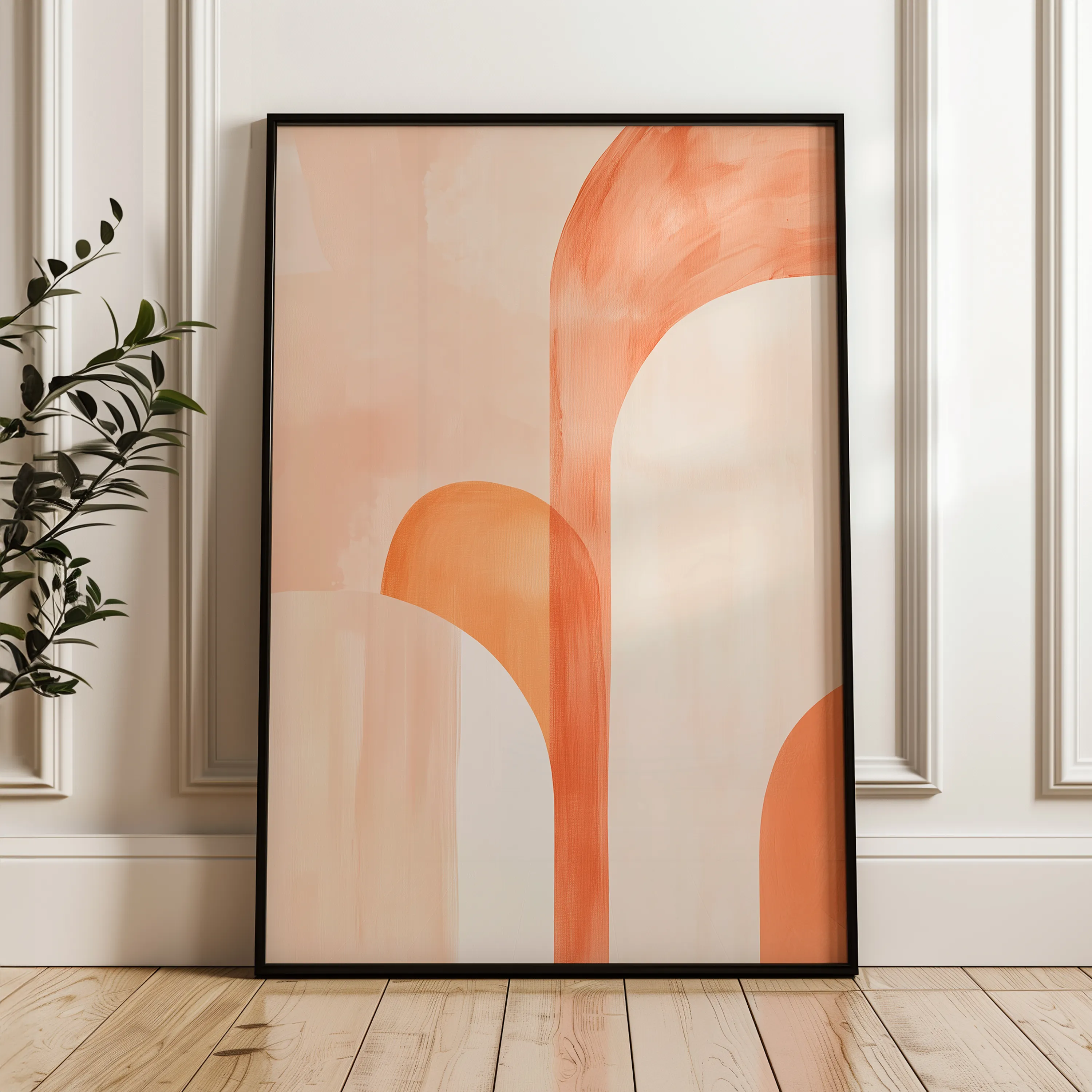 Abstract 637 Canvas Art 60 x 40 cm / Black