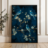 Floral 637 Canvas Art 60 x 40 cm / Black