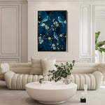Floral 637 Canvas Art 60 x 40 cm / Black
