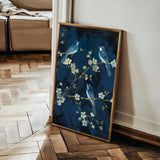 Floral 637 Canvas Art 60 x 40 cm / Black