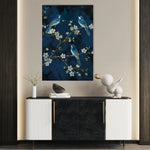 Floral 637 Canvas Art 60 x 40 cm / Black
