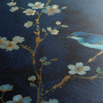 Floral 637 Canvas Art 60 x 40 cm / Black