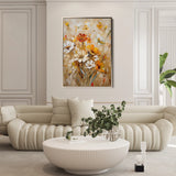 Floral 638 Canvas Art 60 x 40 cm / Black