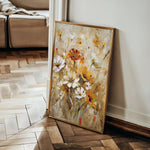 Floral 638 Canvas Art 60 x 40 cm / Black