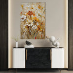 Floral 638 Canvas Art 60 x 40 cm / Black