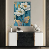 Floral 639 Canvas Art 60 x 40 cm / Black