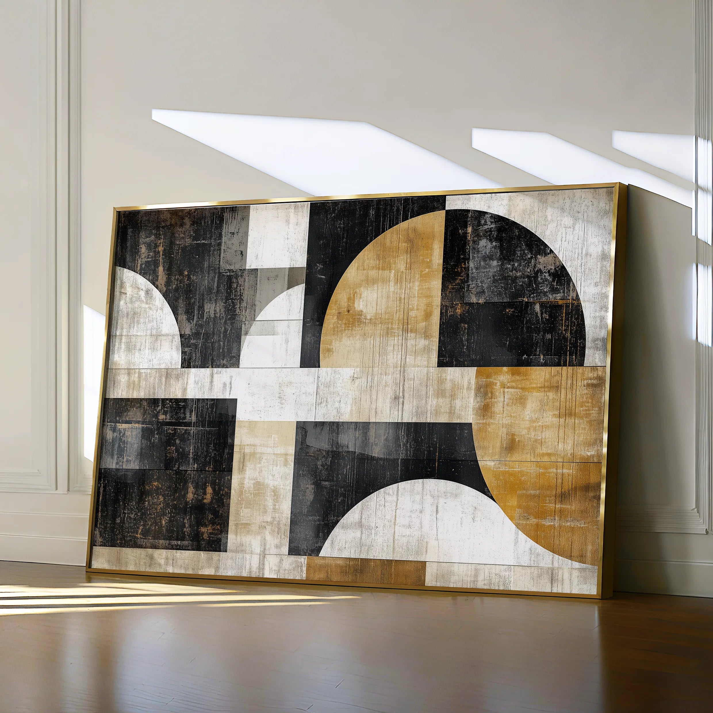 Abstract 641 Canvas Art 60 x 40 cm / Black