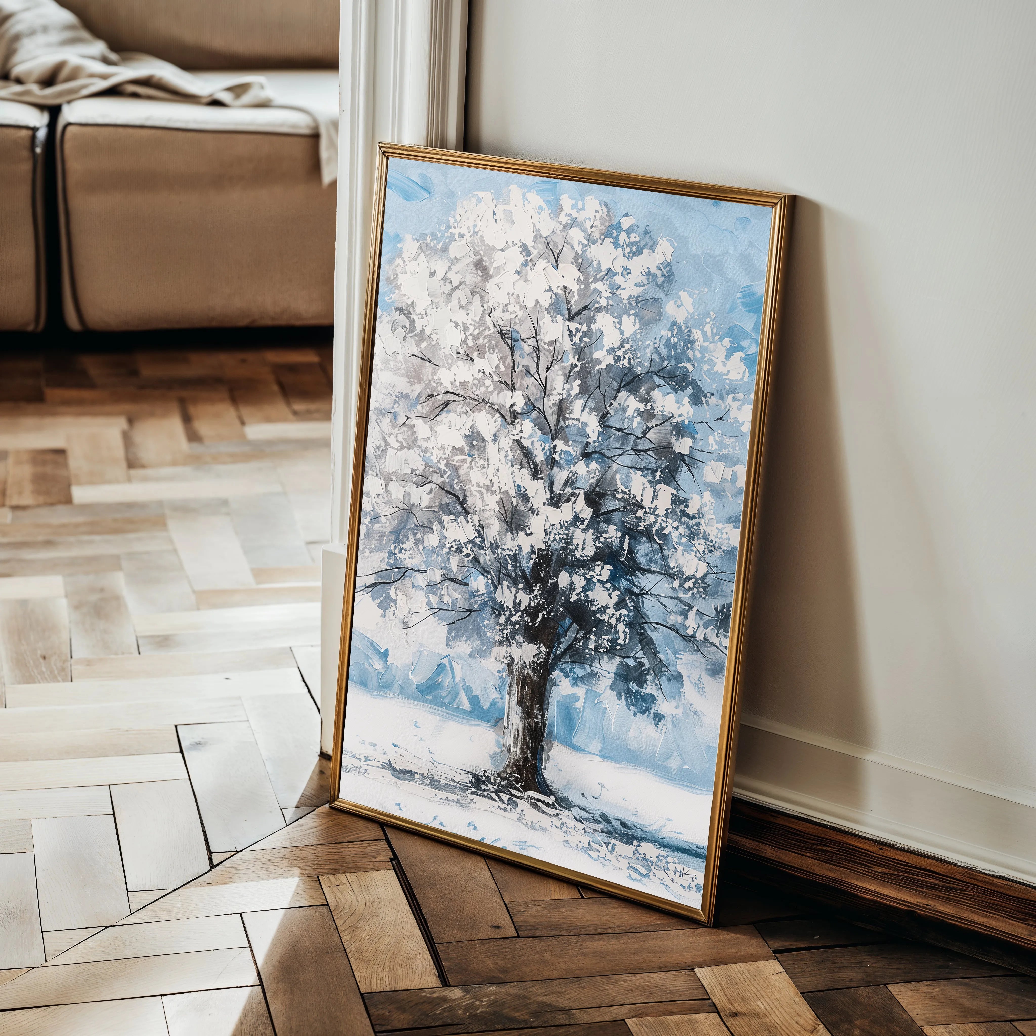Floral 641 Canvas Art 60 x 40 cm / Black