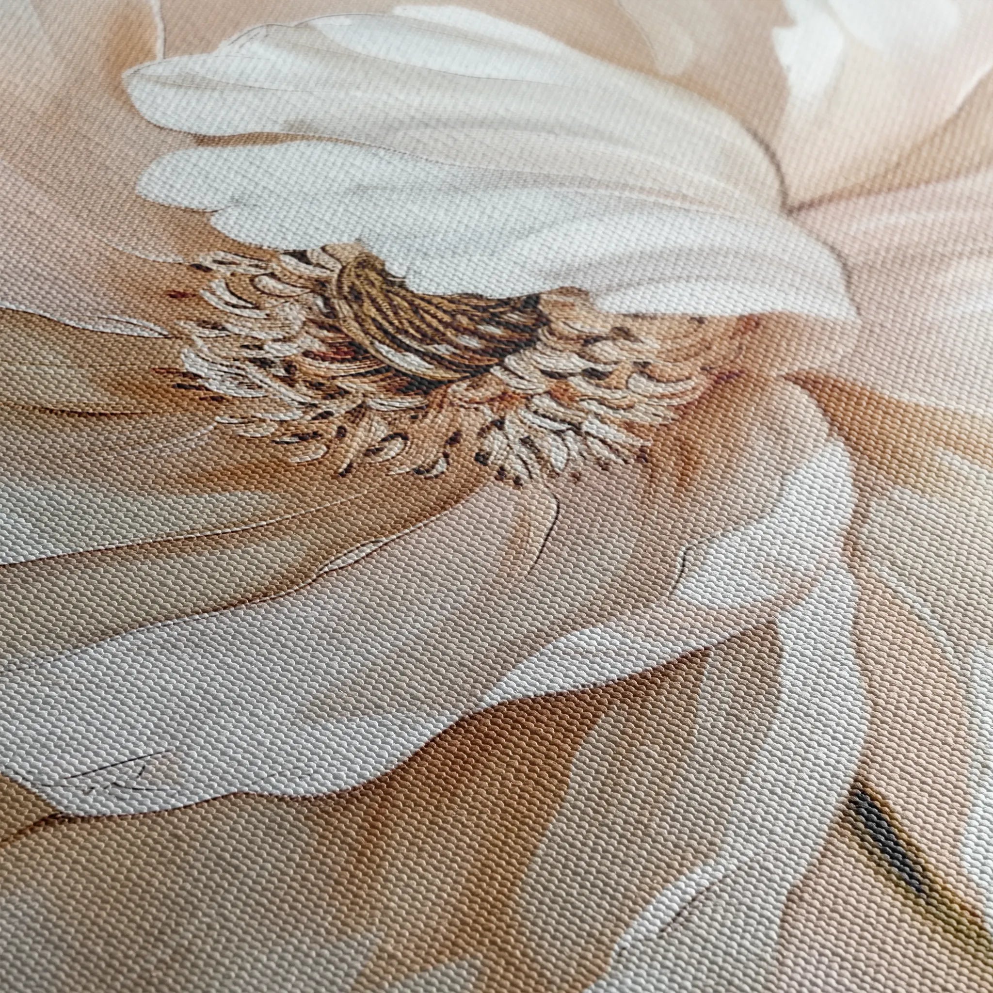 Floral 642 Canvas Art 60 x 40 cm / Black