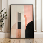 Abstract 643 Canvas Art 60 x 40 cm / Black