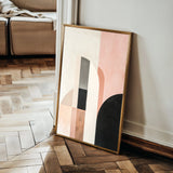 Abstract 643 Canvas Art 60 x 40 cm / Black