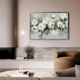 Floral 643 Canvas Art 60 x 40 cm / Black