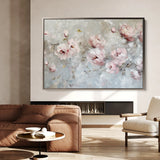 Floral 644 Canvas Art 60 x 40 cm / Black
