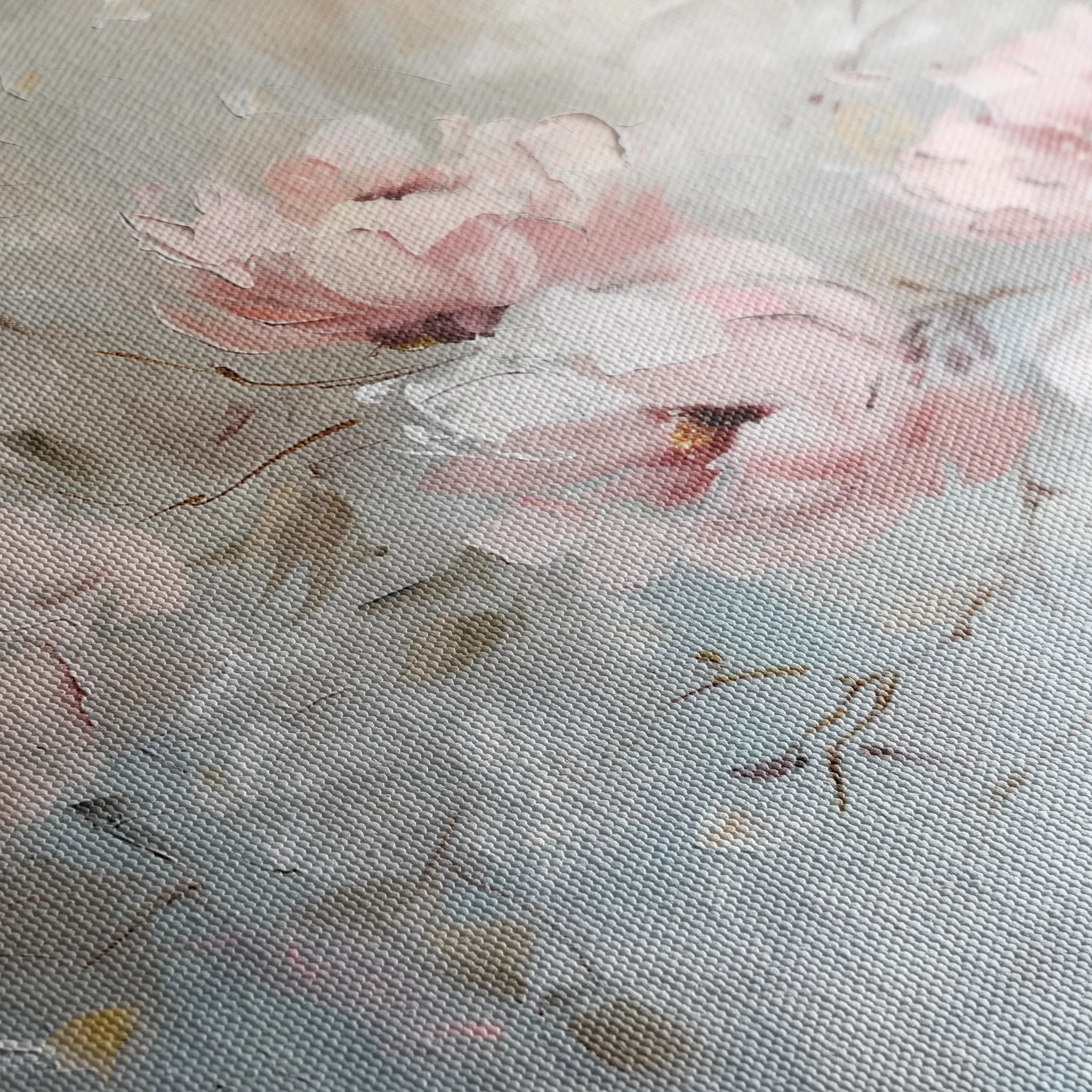 Floral 644 Canvas Art 60 x 40 cm / Black