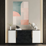 Abstract 645 Canvas Art 60 x 40 cm / Black