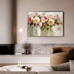 Floral 645 Canvas Art 60 x 40 cm / Black