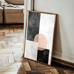 Abstract 646 Canvas Art 60 x 40 cm / Black