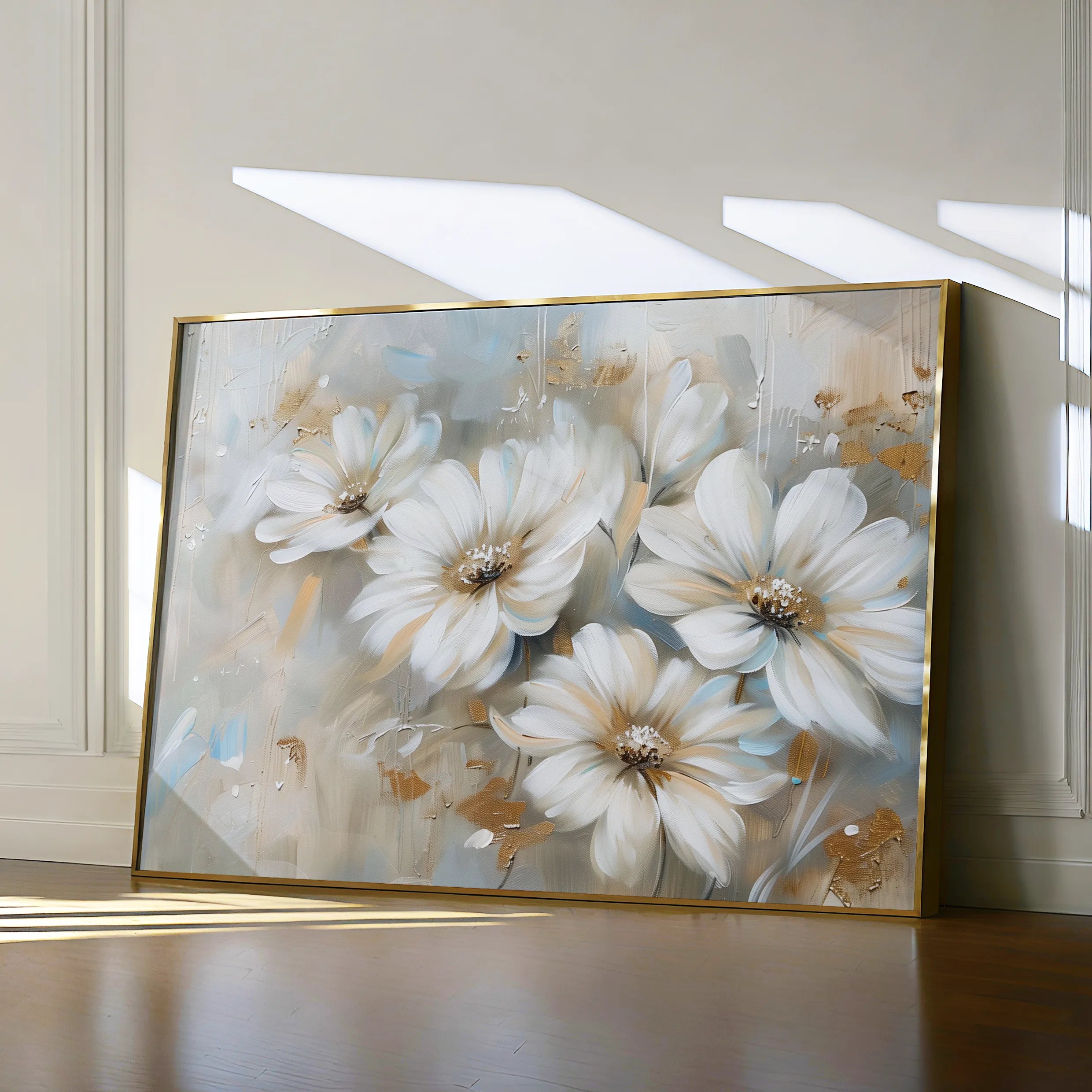 Floral 646 Canvas Art 60 x 40 cm / Black