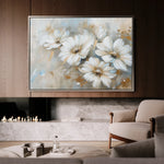 Floral 646 Canvas Art 60 x 40 cm / Black