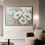 Floral 646 Canvas Art 60 x 40 cm / Black