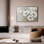 Floral 646 Canvas Art 60 x 40 cm / Black
