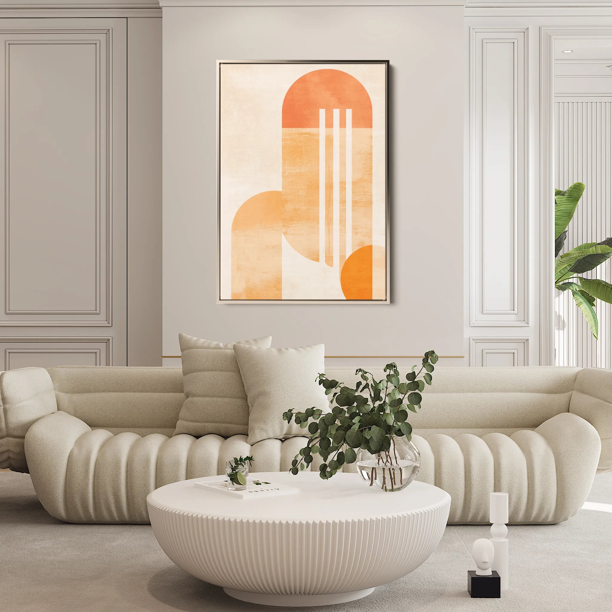 Abstract 647 Canvas Art 60 x 40 cm / Black