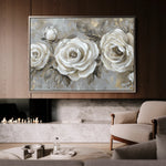 Floral 647 Canvas Art 60 x 40 cm / Black