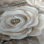 Floral 647 Canvas Art 60 x 40 cm / Black